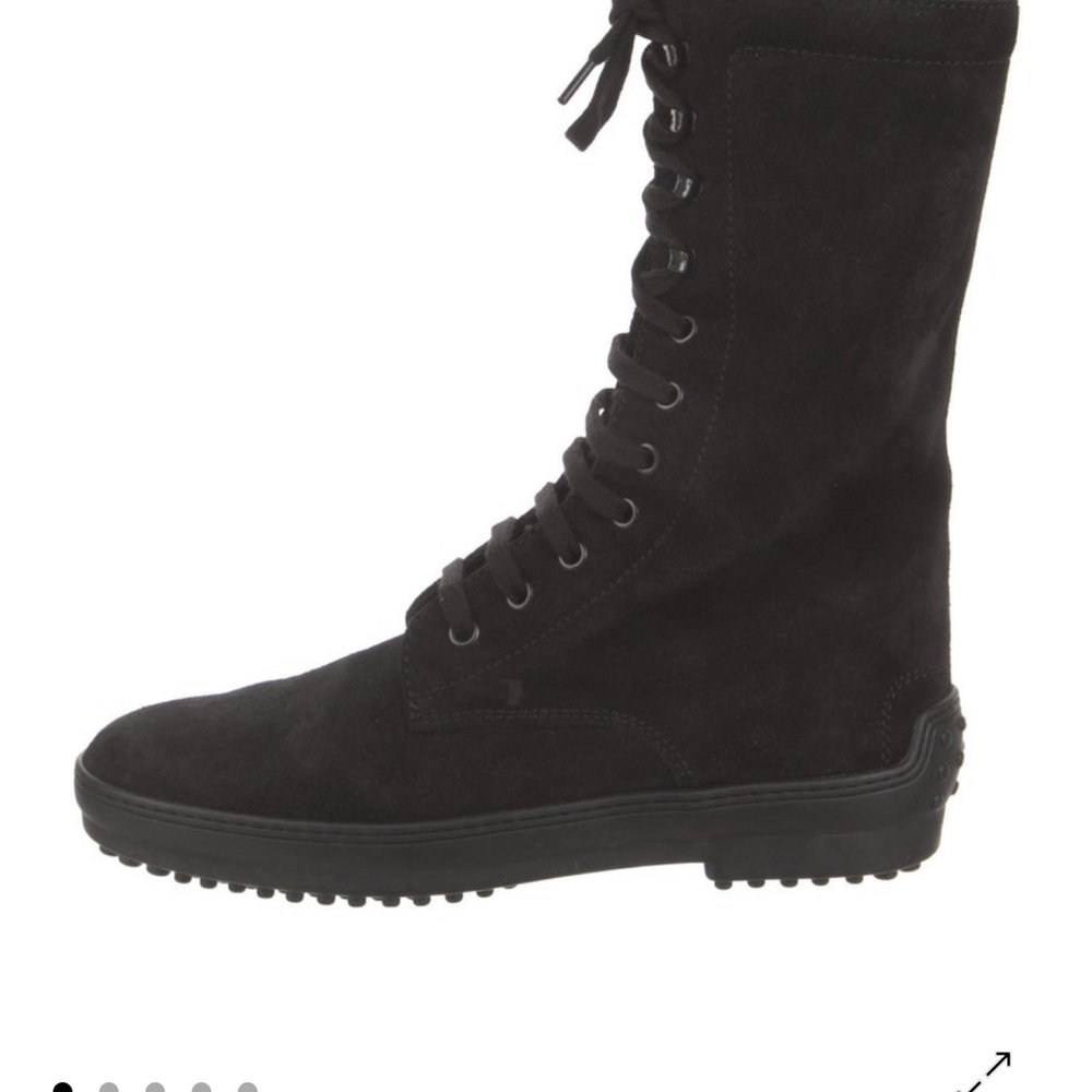 Tod's Black Lace Up Boots for Women